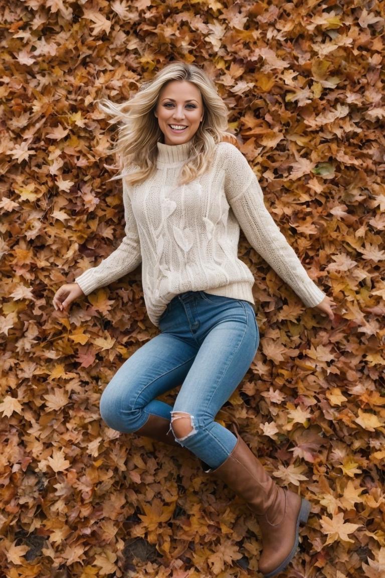Kaley loves Autumn, can you tell? by AIJoker on DeviantArt