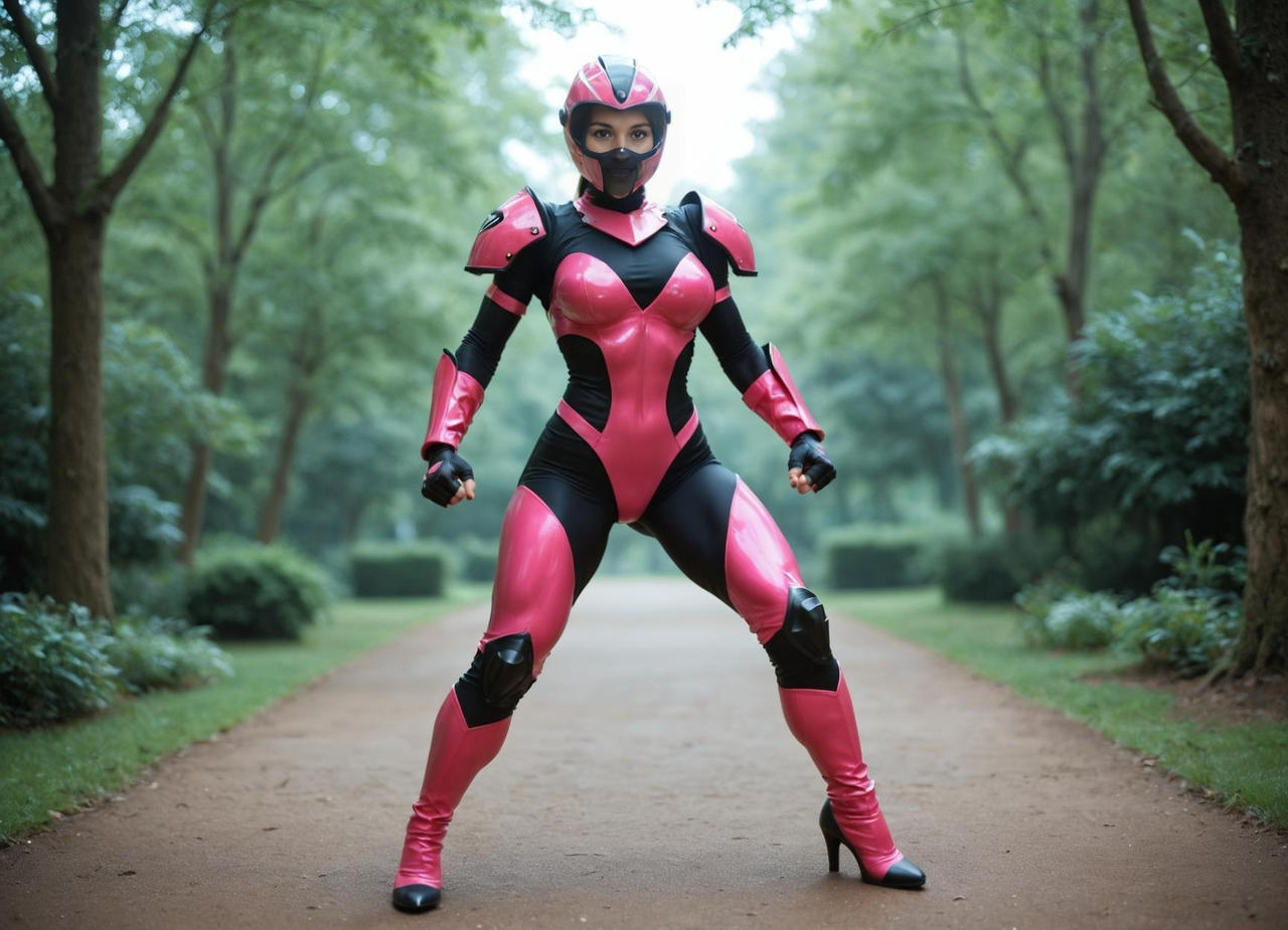 The Pink Ranger Ready to Fight by AIJoker on DeviantArt