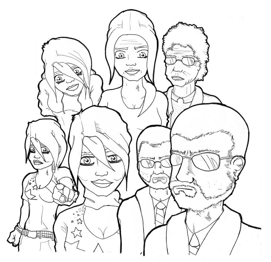 Character Comicdesigns Comic: Character Designs 01 by Wajaholic on DeviantArt