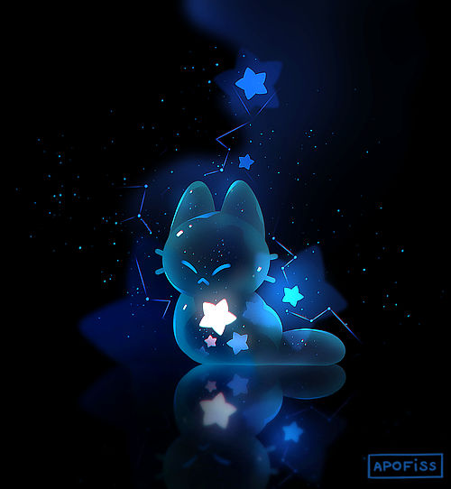 Star Cat Color aquatic star cat by Apofiss on DeviantArt