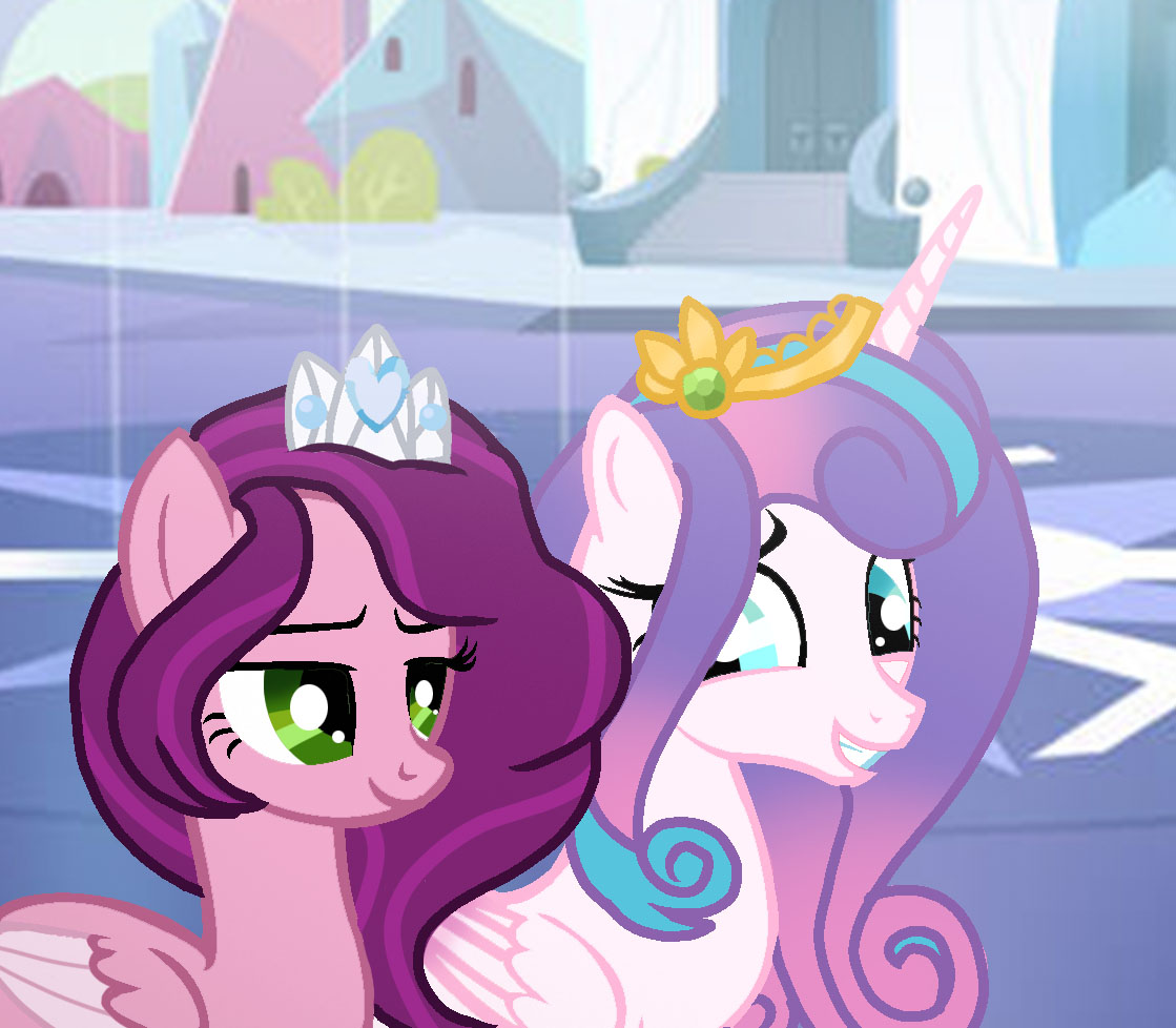 Two Princesses (MLP)(Fanart) Two Princesses by GalaxyNightSparkle on DeviantArt