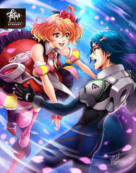 Hayate and Freyja_Macross Delta