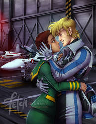 Robotech_Roy and Claudia by FranciscoETCHART