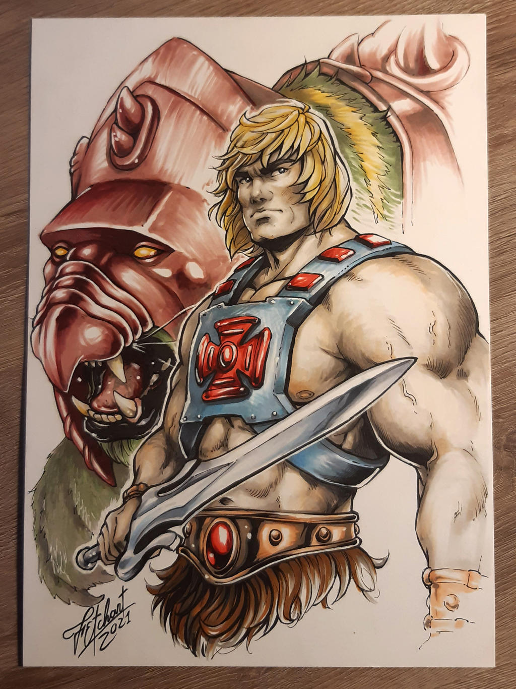 COPIC sketch 128 Heman
