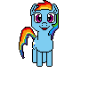 Dashie pixelated