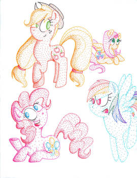 My stippled ponies