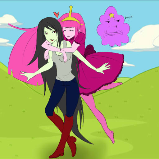 Glomp:Adventure Time:Marceline,Bubblegum, and LSP