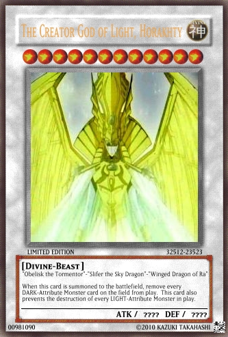 yugioh all god cards fused If horakhty was fusion monster,what is the best way to summon horakhty? Also would horakhty be too broken as fusion monster? : r/yugioh