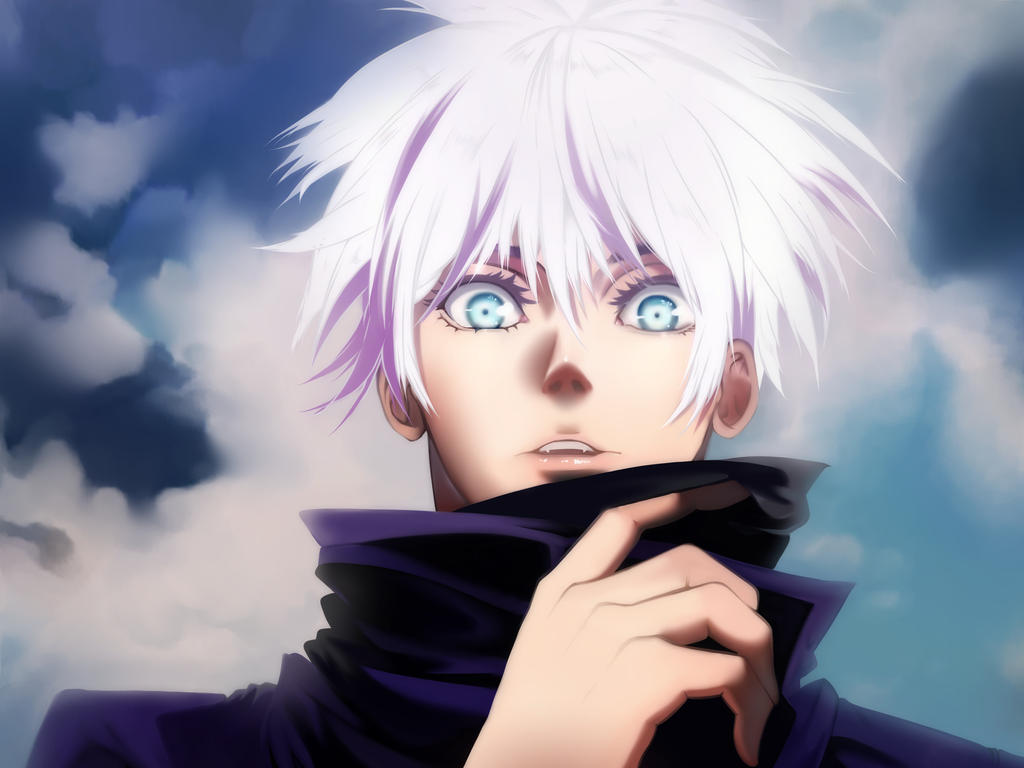 Gojo Screencap Redraw by ecaoart on DeviantArt