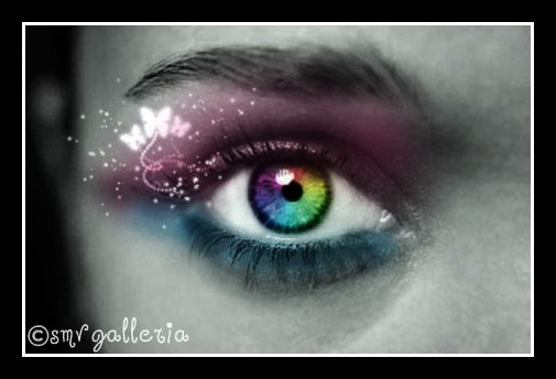 multicolored eye