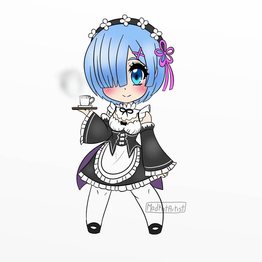 Chibi Vector Rem Rem Chibi by TheMadKatArtist on DeviantArt