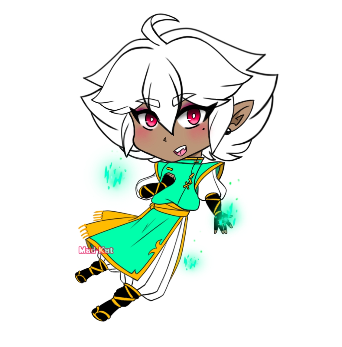 Shiro Chibi (Sticker Design) by TheMadKatArtist on DeviantArt