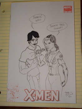 X-Men sketch cover