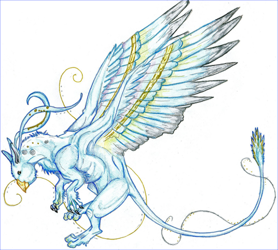 Flying gryphon COLORED