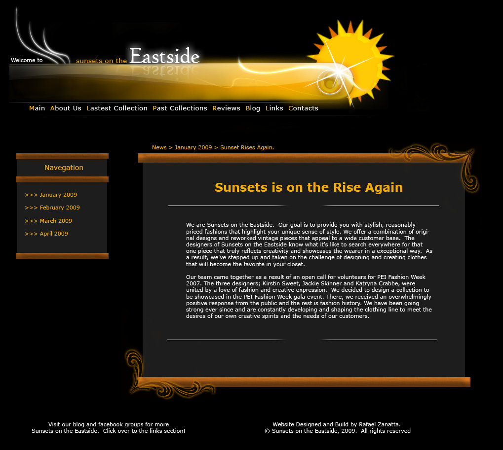 Sunsets Web Template