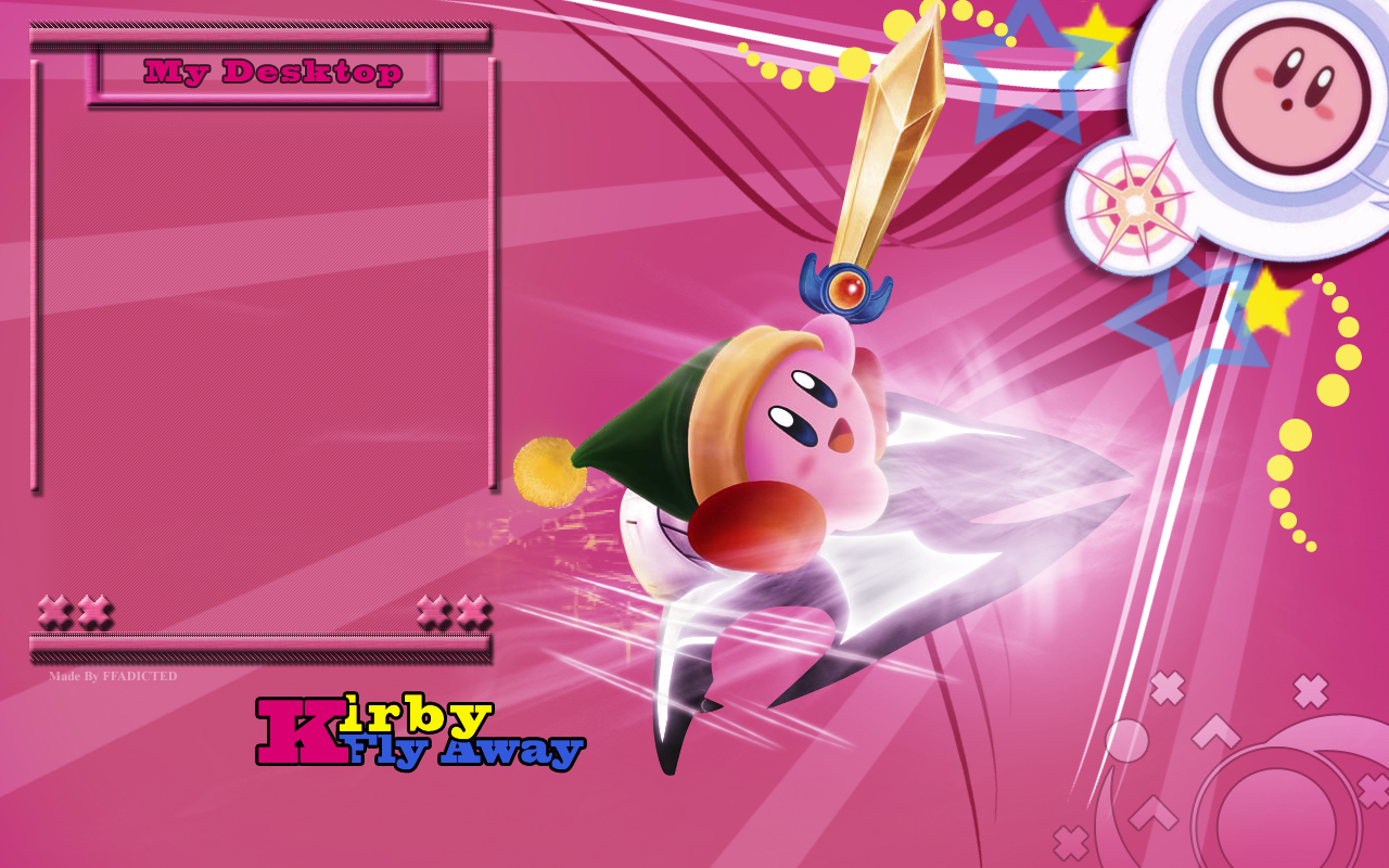 Kirby Fly Away Wallpaper