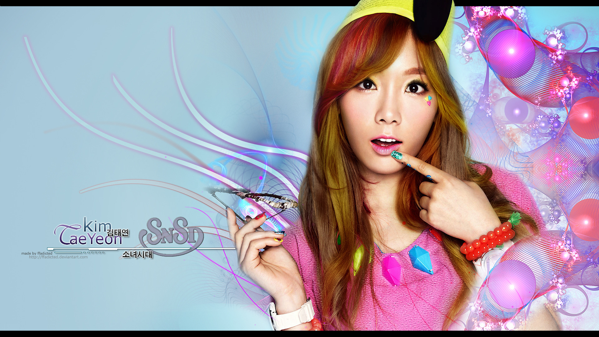 SNSD - Taeyeon Fractal Wallpaper