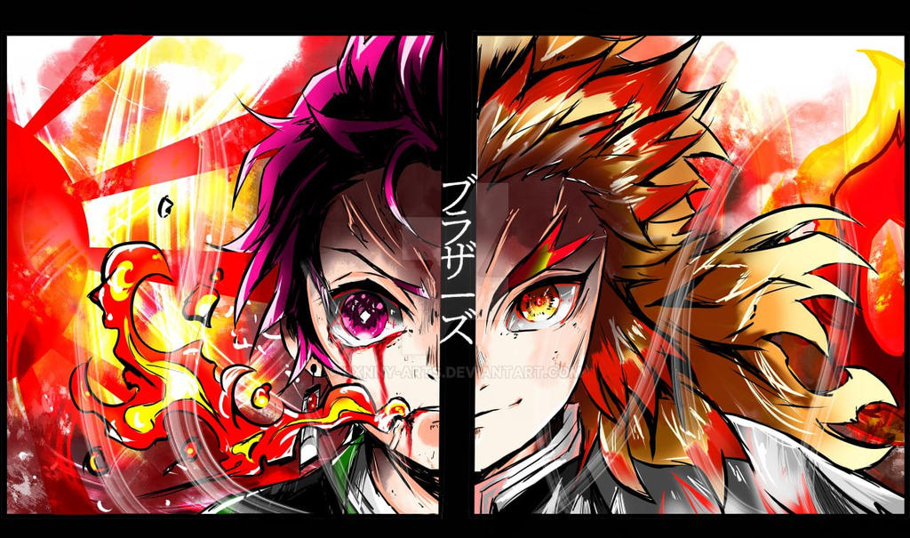 TANJIRO x RENGOKU FOR SELL by Bxnny-arts on DeviantArt