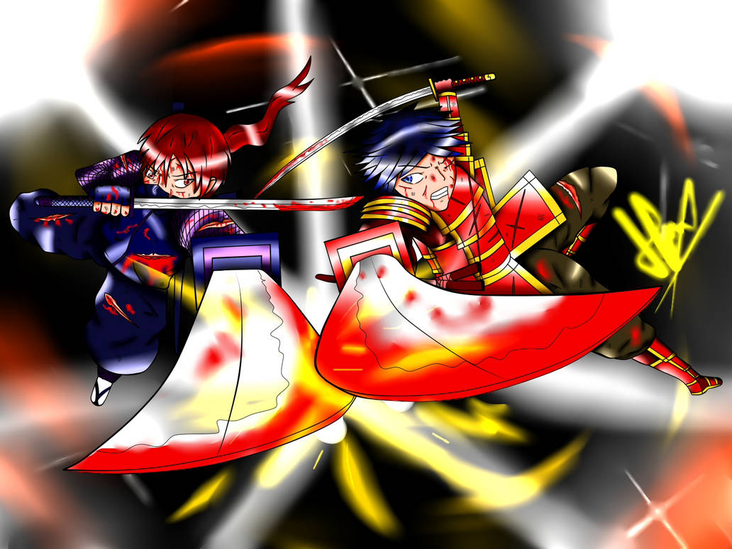 Clash of Samurai and Ninja by Band--Width on DeviantArt
