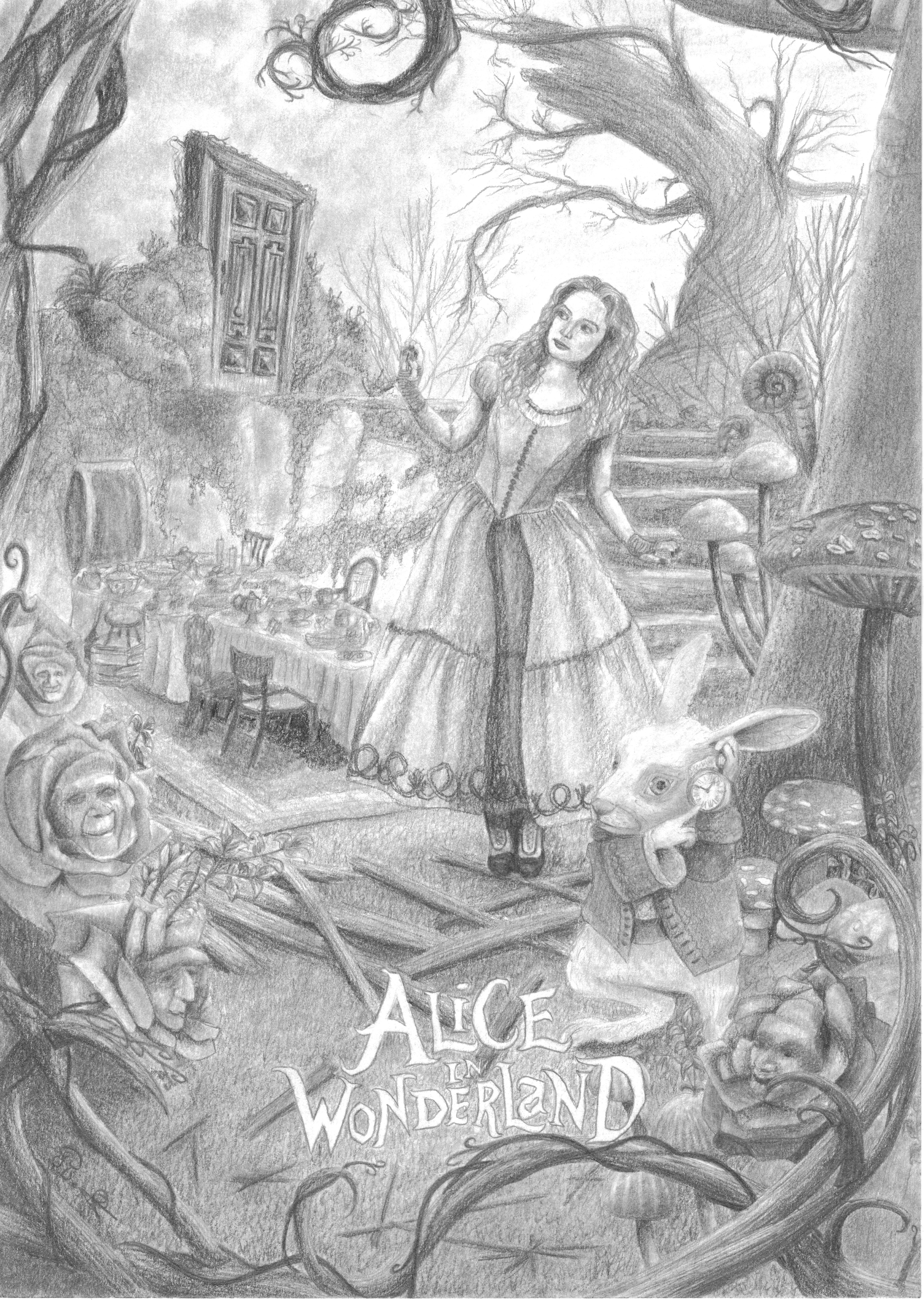 Alice In Wonderland Part 3 By One Film One Drawing On Deviantart