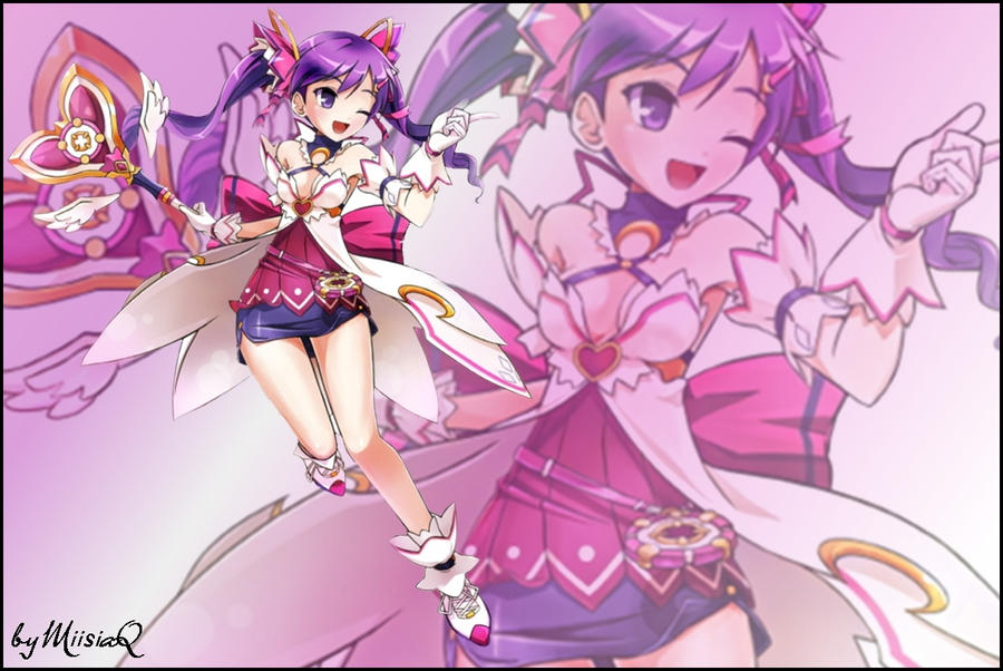 Aisha Dimension Witch Wallpaper skill cut-in