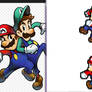 Mario and Luigi Superstar Saga pose