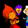 Flame princess and Finn