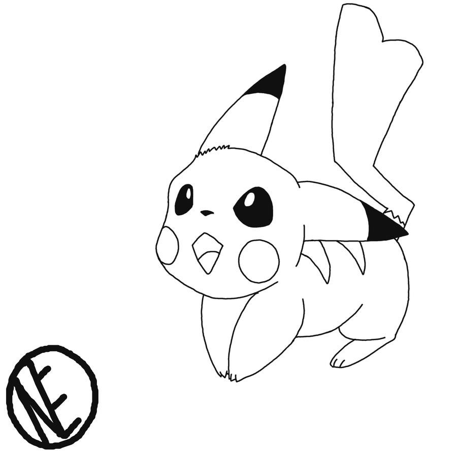 Line Vector Pikachu Pikachu Lineart by NeoTheBean on DeviantArt