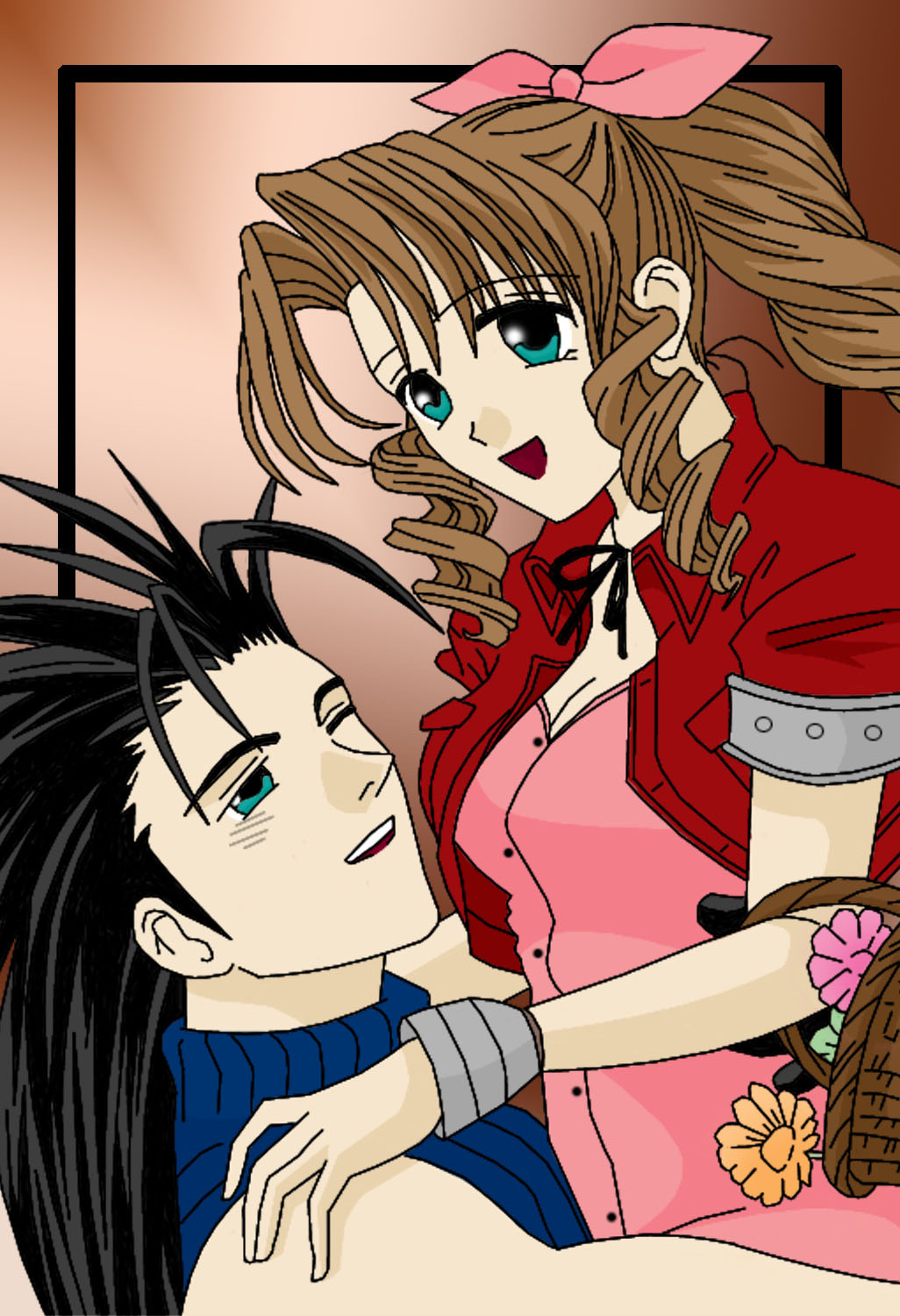 FFVII- Aeris n Zack