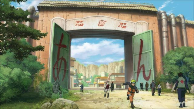 Naruto at the gate to Konoha by GamerManiac on DeviantArt