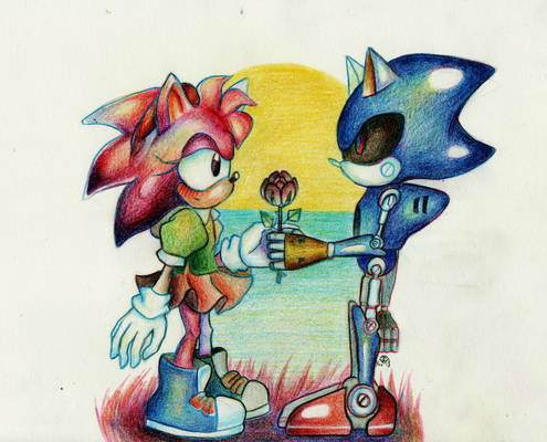 Metal Rose For Amy Rose