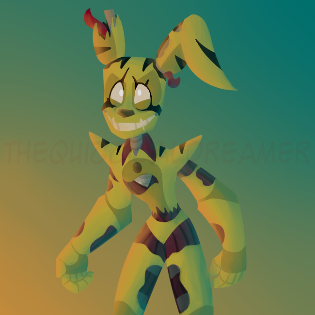 Pink Springtrap Springtrap|FNAF by TheQuizzicalDreamer on DeviantArt