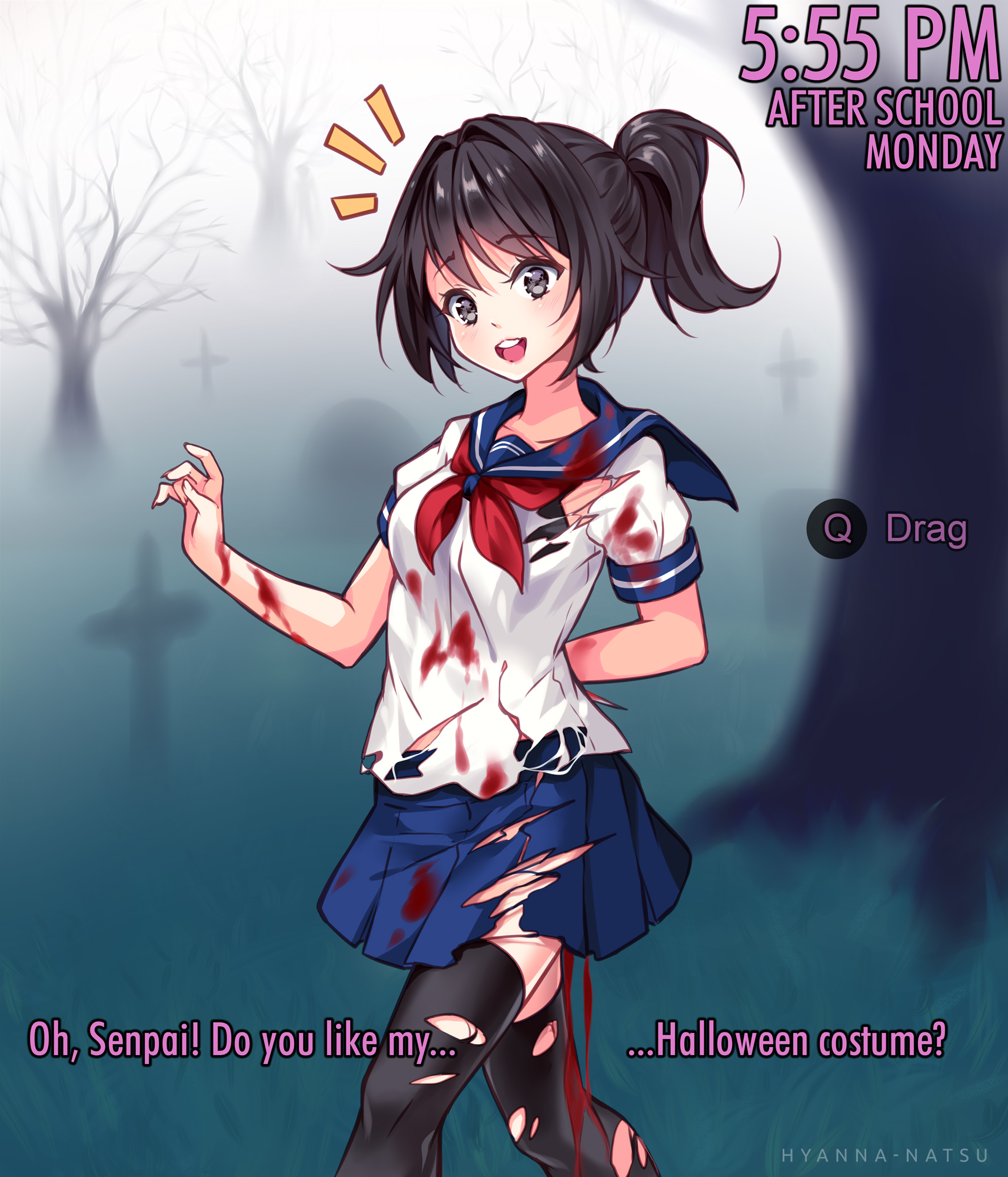 [+Video] Fanart - Halloween Costume (YandereSim)