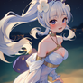Commission - Night beach party