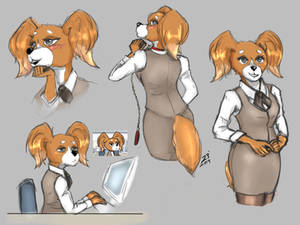 Drivers School's receptionist from Aggretsuko S2