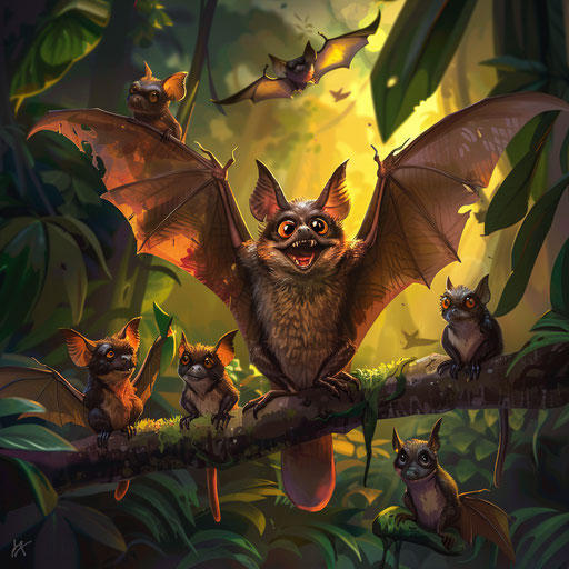 Colorful Bats Deviantart Bats Images: Inspiring Art Projects with Nature... by Imagella on ...