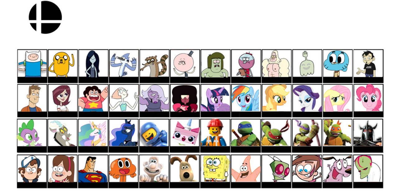 New Roster Cartoon Super Smash Bros Cartoon Roster (UPDATE 1) by Broxome on DeviantArt