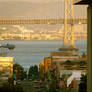 San Francisco, View on Bay bridge