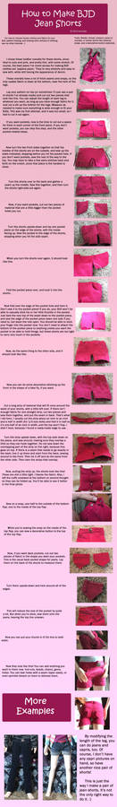 How to Make BJD Jean Shorts