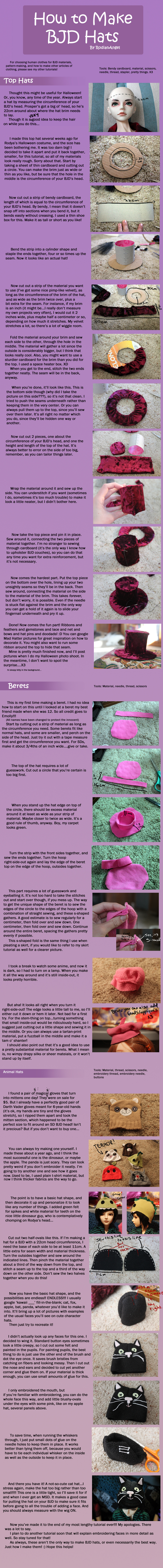 How to Make BJD Hats