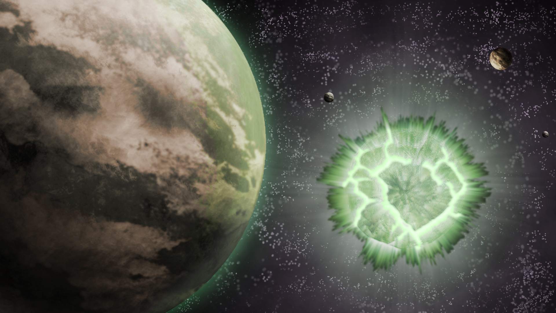 planet krypton exploding