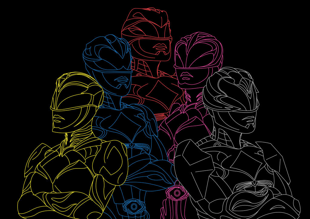 Power Rangers 2017 Color Lines by RiderB0y on DeviantArt