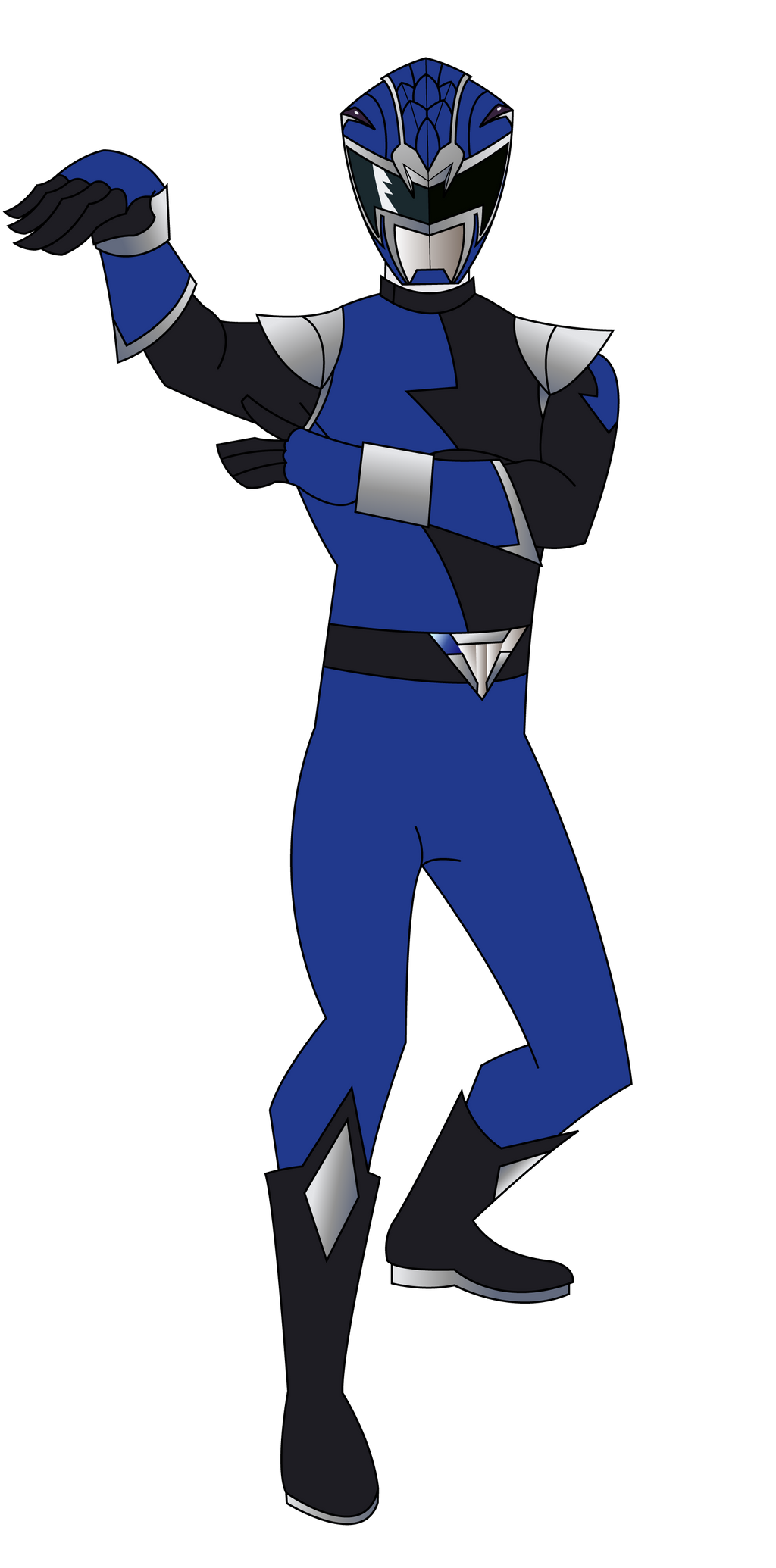 HyperForce Blue Ranger by RiderB0y on DeviantArt