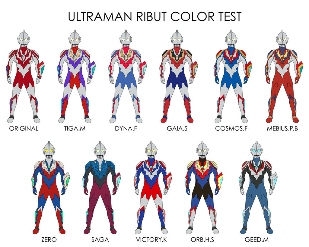 Ultraman Rbiut Ultraman Ribut Color Test by RiderB0y on DeviantArt
