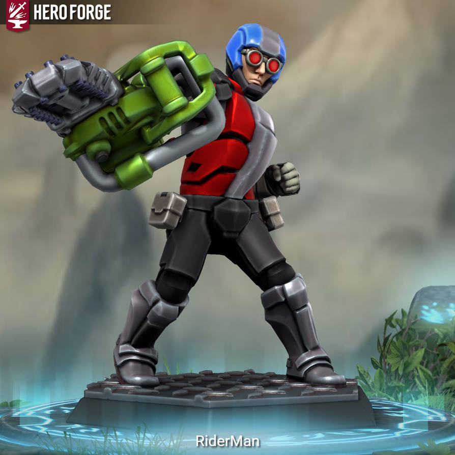 Heroforge Rider RiderMan in Hero Forge by RiderB0y on DeviantArt