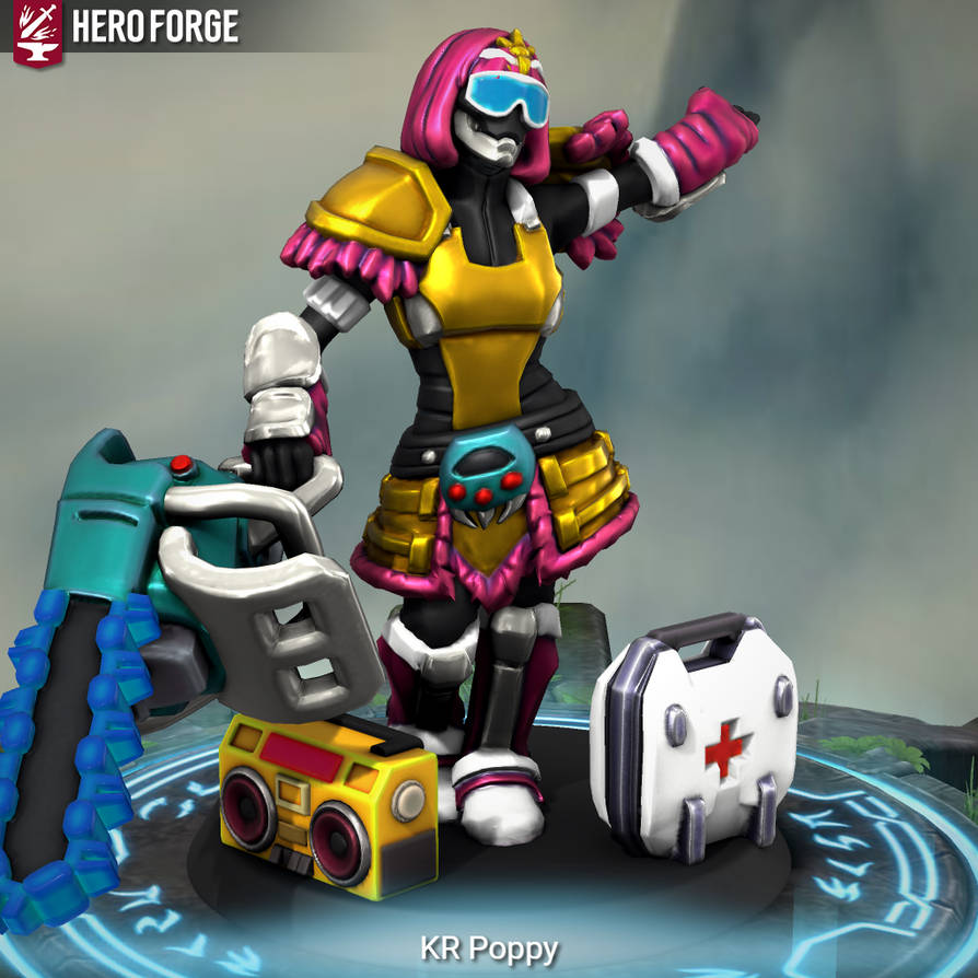 Kamen Rider Poppy in Hero Forge by RiderB0y on DeviantArt