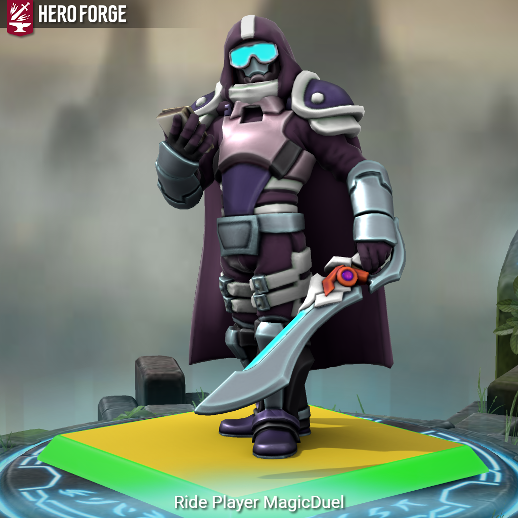 Heroforge Raptor Ride Ride Player MagicDuel_Hero forge Build by RiderB0y on DeviantArt