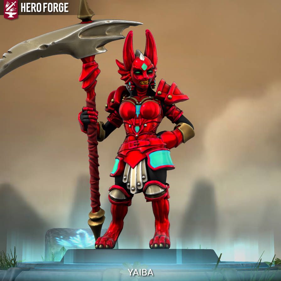 YAIBA the Scorching Heat Knight in Hero Forge