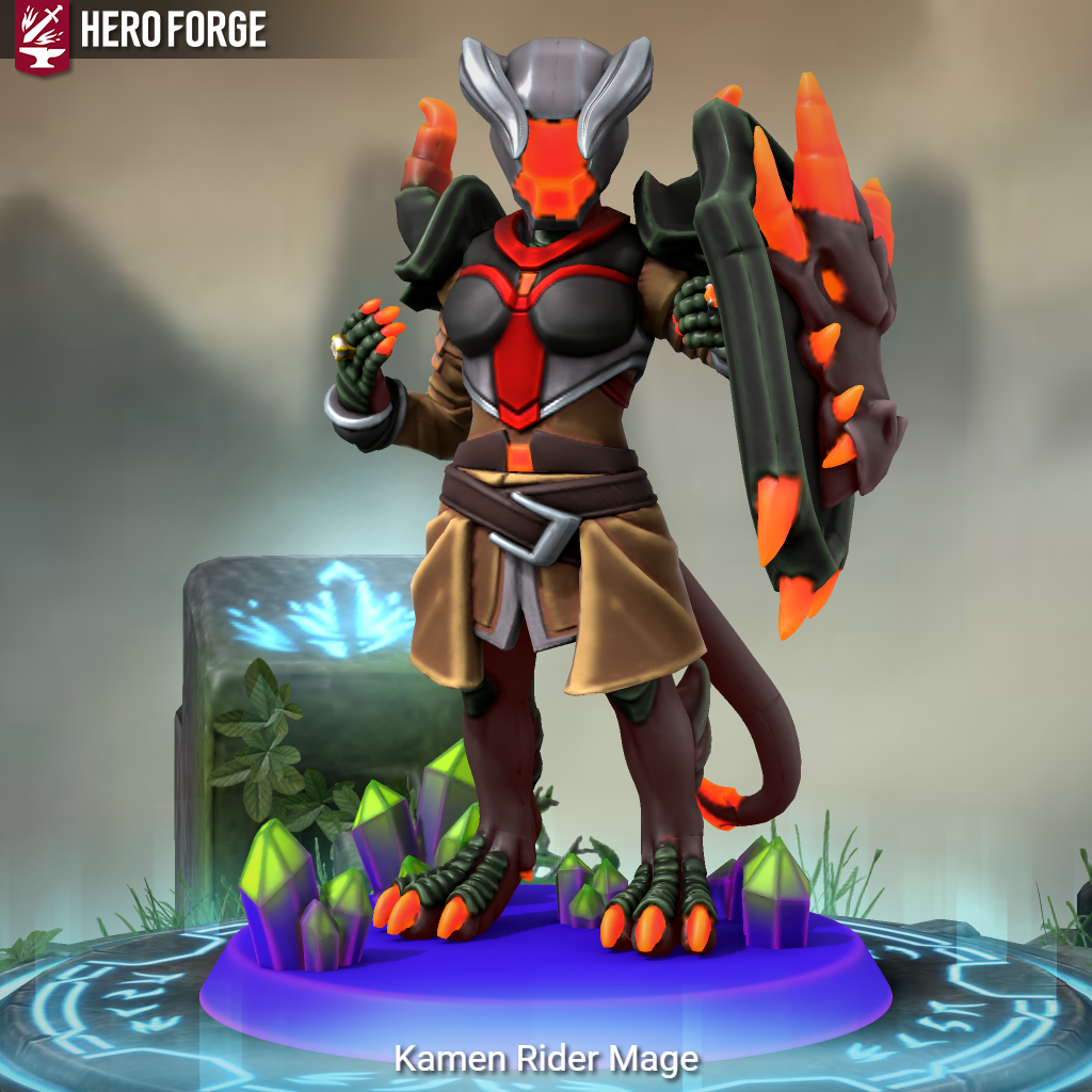 Heroforge Rider Kamen Rider Mage in Hero Forge by RiderB0y on DeviantArt