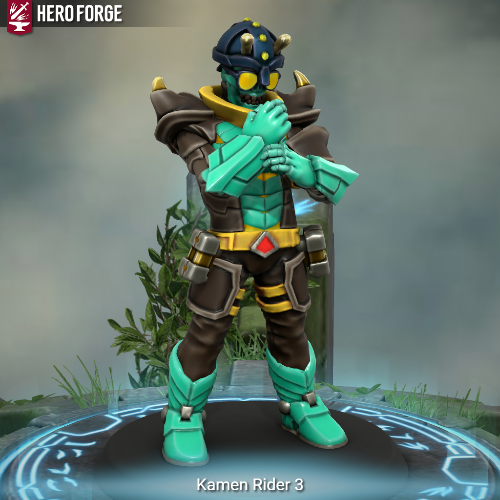 Heroforge Rider Kamen Rider 3 in Hero Forge by RiderB0y on DeviantArt